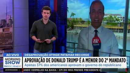 Trump PERDE APOIO e ENFRENTA PIOR APROVAÇÃO desde o início do mandato; ENTENDA
