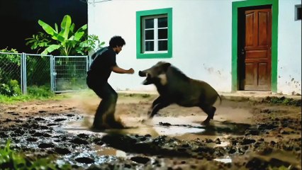 That's terrifying! Can wild boar tusks actually sever a human leg artery?