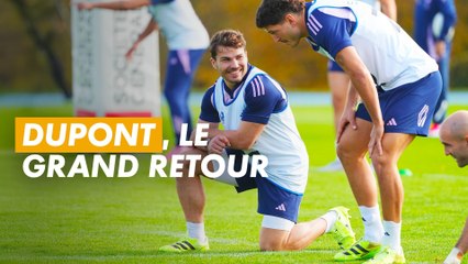 Rugby : Antoine Dupont a repris l'entraînement avec le XV de France à Marcoussis