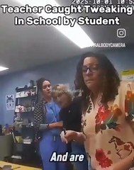 Teacher caught SMOKING METH in classroom by students