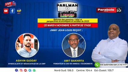 Parlement Lepep: Jimmy Jean-Louis reçoit Amit Bakhirta et Ashvin Gudday
