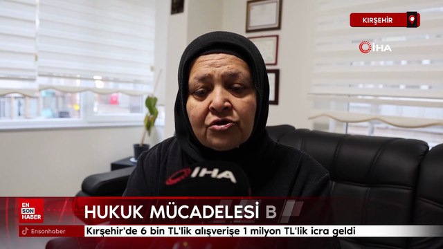 Kırşehir'de 6 bin TL'lik alışverişe 1 milyon TL'lik icra geldi