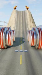 School Bus & Cargo Truck vs Powerful Hydraulic Crush - BeamNGRush