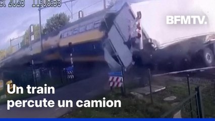 Aux Pays-Bas, un train percute un camion sur un passage à niveau, cinq blessés légers