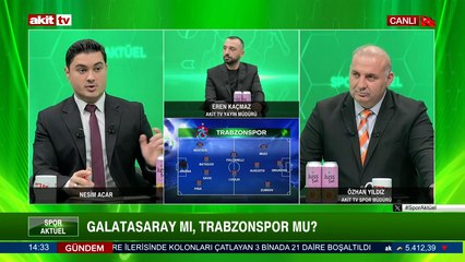 Spor Aktüel - Nesim Acar/Özhan Yıldız/Eren Kaçmaz "Galatasaray mı, Trabzonspor mu?" 01.11.2025