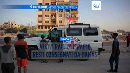 Israele: nuovi raid su Gaza e Libano, resti consegnati da Hamas non sono di ostaggi