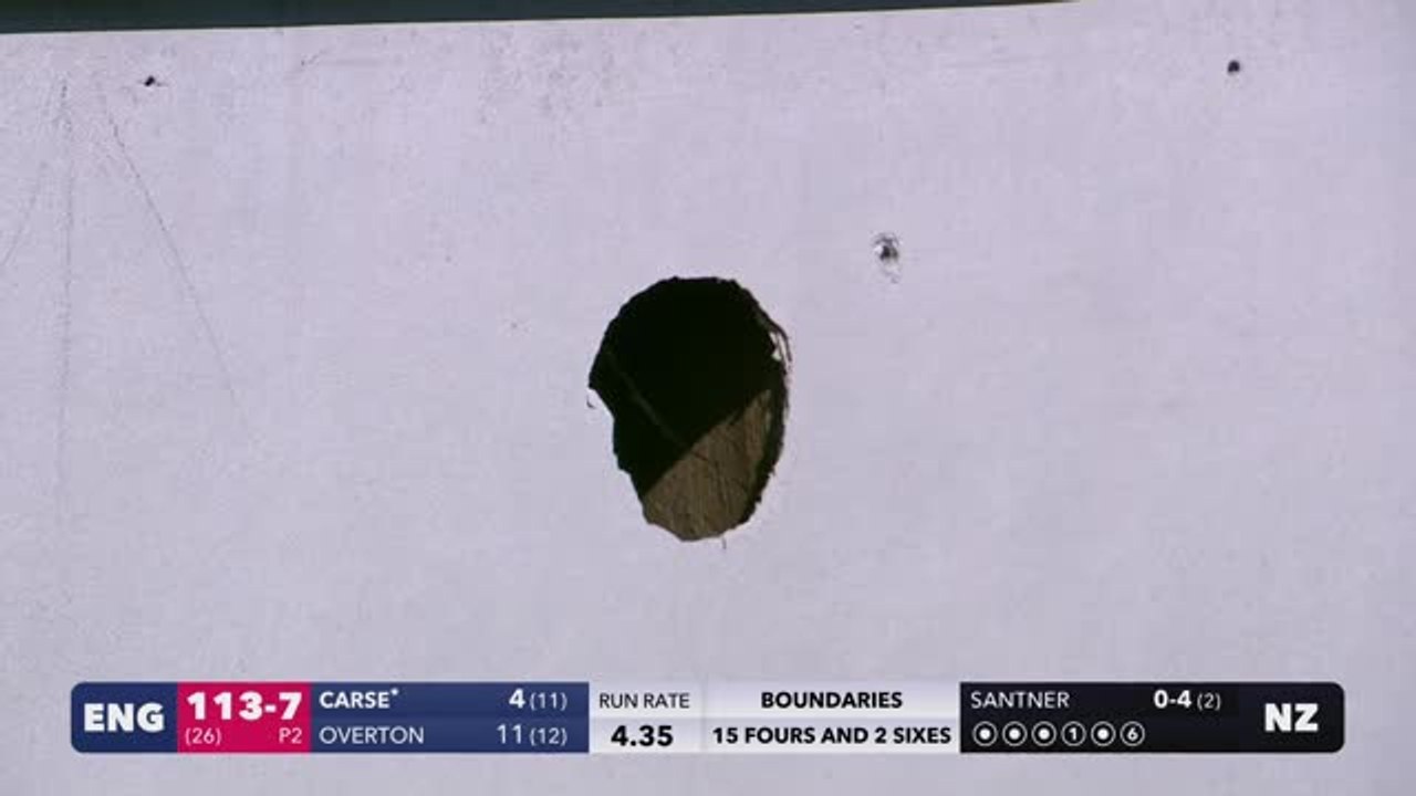 Jamie Overton breaks the stadium with huge six