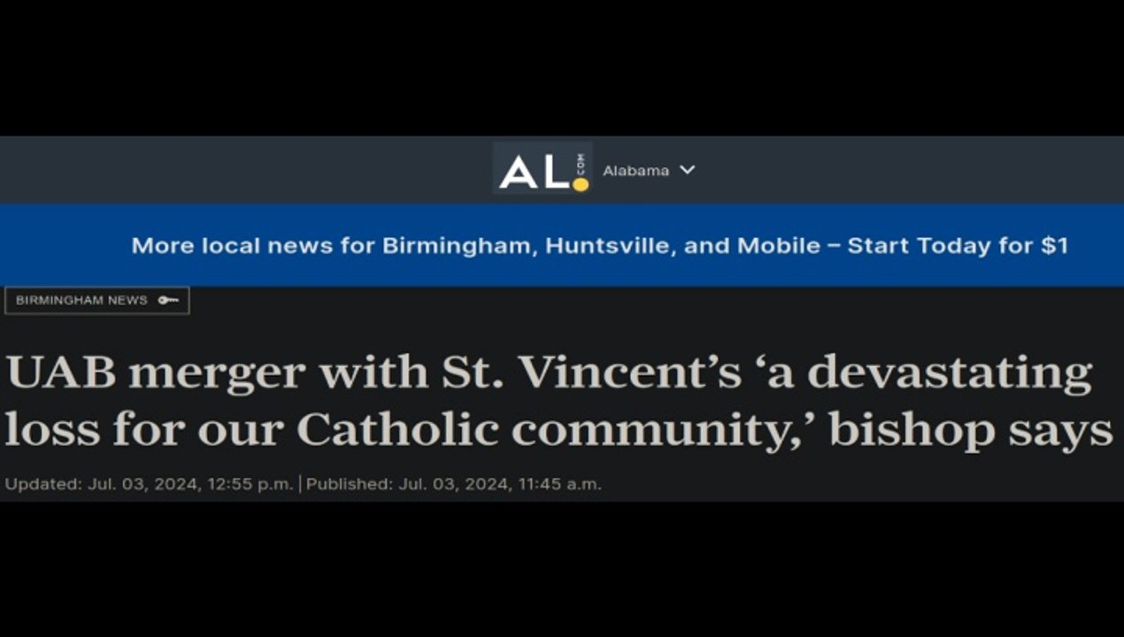 UAB $450m Hospital Deal Complete - Rebrands Ascension St. Vincent's - Corruption Issues Unresolved