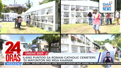 Ilang puntod sa Roman Catholic Cemetery sa Davao City, 'di matunton ng mga kaanak | 24 Oras Weekend