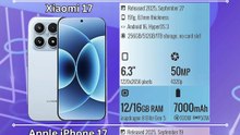 vivo X300 vs Xiaomi 17 vs Apple iPhone 17