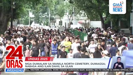 Visitors brave rains at Manila North Cemetery | 24 Oras Weekend