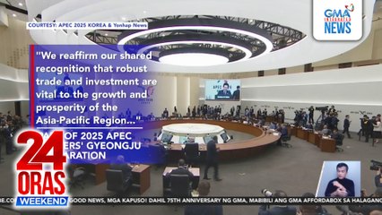 Corruption fight upheld in APEC Summit as China takes 2026 hosting job | 24 Oras Weekend
