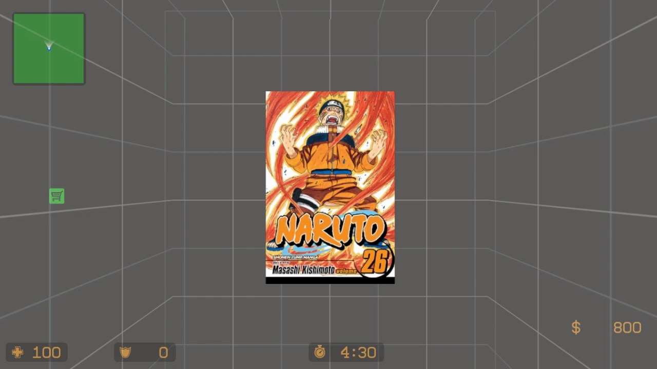 NARUTO Volume 26 Cover Art spray mod | Counter-Strike: Source