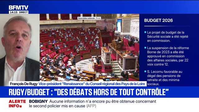 Budget 2026: On voit bien que les débats sont hors de tout contrôle [...] J'ai envie de dire aux députés 'arrêtez cette débauche d'amendements' , déclare François de Rugy (Renaissance)
