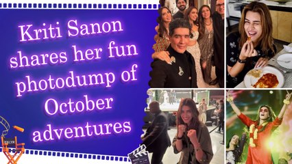 Kriti Sanon shares vibrant October photodump: Diwali Parties, Filmfare Awards, and UFC 321 in Abu Dhabi