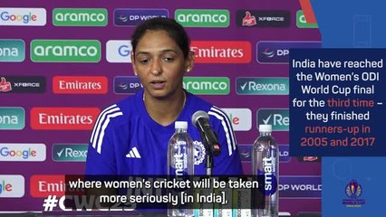 Kaur hopes women's cricket is 'taken more seriously' after reaching World Cup final