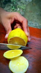 I Cut This Juicy Lemon By Round — Fruit Chopping