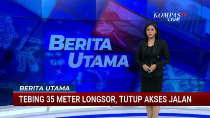 Tebing Longsor Akibat Hujan Deras di Garut, Petugas Kerahkan Alat Berat Bersihkan Akses Jalan