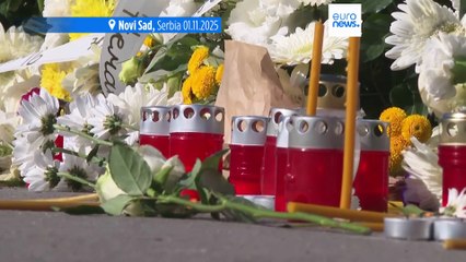 Grandes manifestaciones en Serbia al cumplirse un año del trágico derrumbe de la marquesina de la estación de tren de Novi Sad