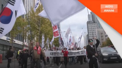 Ratusan rakyat Korea sertai protes anti-China