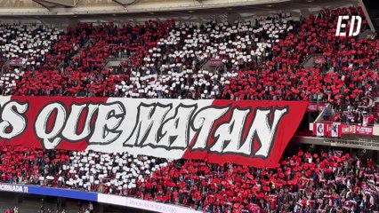 El himno del Atlético de Madrid frente al Sevilla FC