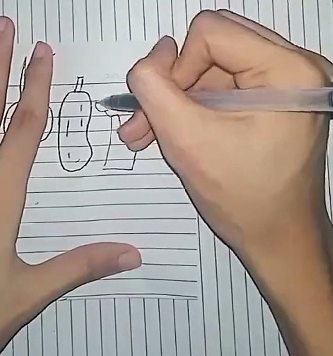 Vegetables Doodle Art Drawing 😋🥬🥕🥭