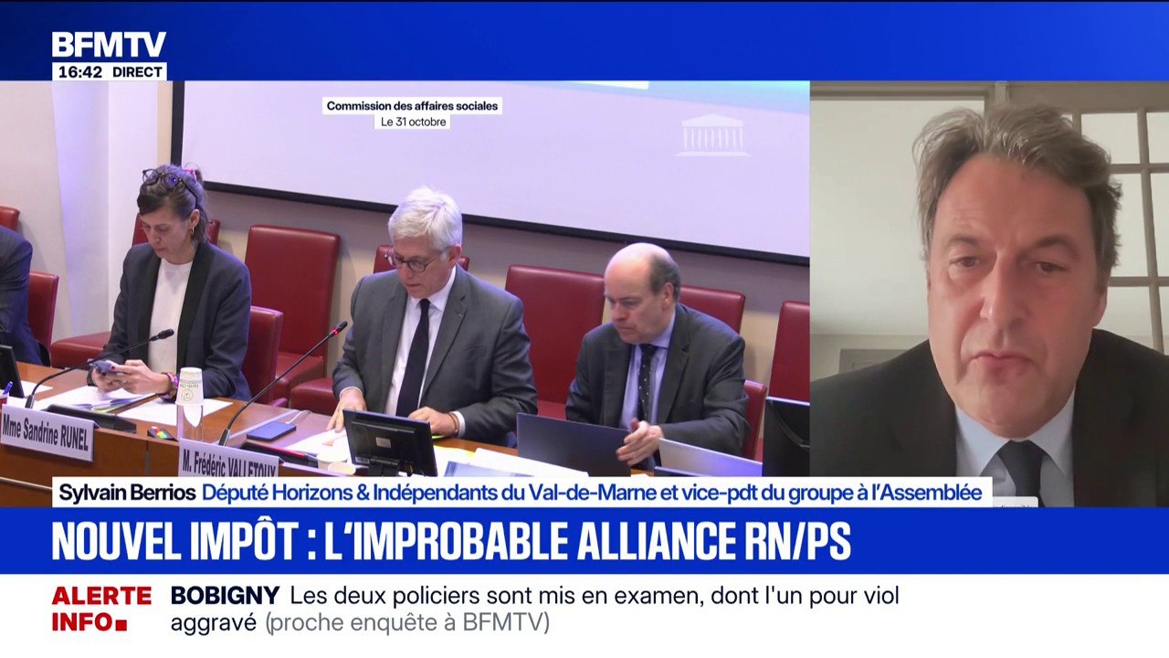 Impôt sur la fortune improductive: pour Sylvain Berrios, député (Horizons), "c'est une absurdité"
