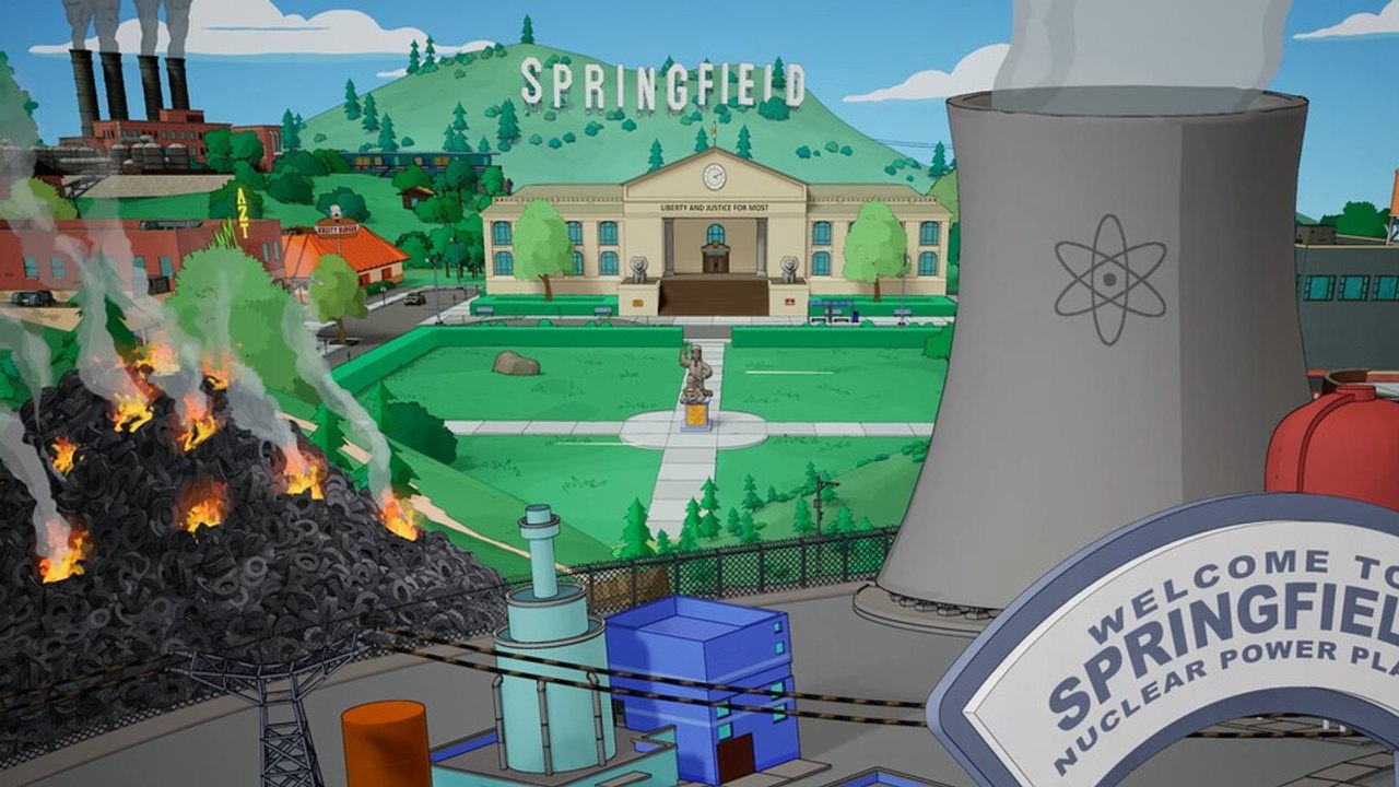 Fortnite simpsons zeigt alle skins aus dem battle pass, actionreiches gameplay und die neue springfield-map