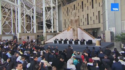 مؤتمر صحفي لرئيس الوزراء والرعاة الرسميين لحفل افتتاح المتحف المصري الكبير