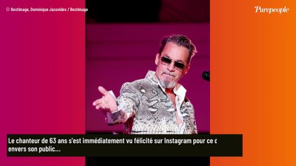 "On ne peut pas faire ça, c'est pas bien" : Contrairement à de nombreux artistes, Florent Pagny n'imposera pas cela à son public