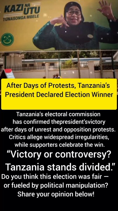 "Victory or Rigged? Tanzania’s Election Ends in Chaos!"