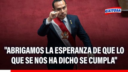 Ricardo Pareja sobre Gobierno de José Jerí: "Abrigamos la esperanza de que lo que se nos ha dicho se cumpla"