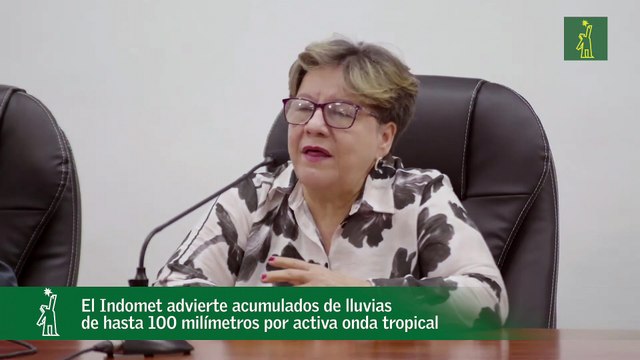 El Indomet advierte acumulados de lluvias de hasta 100 milímetros por activa onda tropical
