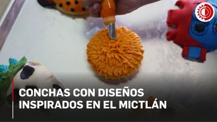 Joven repostero reinventa las conchas con diseños inspirados en el Mictlán