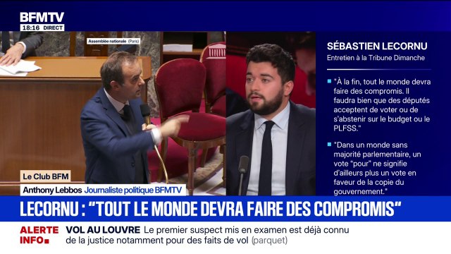 Budget 2026: dans La Tribune Dimanche, le Premier ministre Sébastien Lecornu déclare qu'à la fin, tout le monde devra faire des compromis