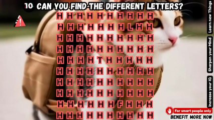 Can you find the different Letters? (P.6) 🔤