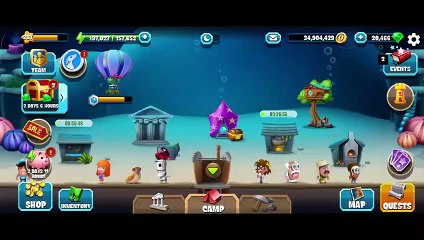 Diggy's Adventure, Rocky Coast, Clash of Immortals, Tasks of the Story only.