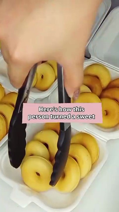 Mini donuts, big profits 🍩💫 This creator turned her kitchen idea into a sweet little business — you can too! Follow Craftly for more creative DIY business ideas. #MiniDonuts #SmallBusinessIdeas #DessertBusiness #Craftly #DI Reacts | DIY videos | crafts