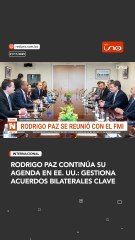 La agenda del presidente electo Rodrigo Paz continúa en Estados Unidos