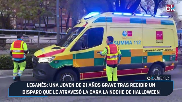Leganés: una joven de 21 años grave tras recibir un disparo que le atravesó la cara la noche de Halloween