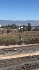 UP 5948 Leads Eastbound Stack Train Rolling Through West Colton Yard.