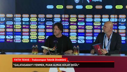 Fatih Tekke: Bence hak edilmiş 1’er puan