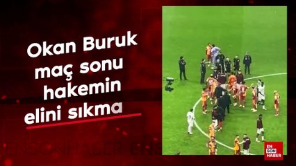 Okan Buruk maç sonu hakemin elini sıkmadı