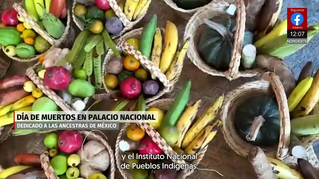 Claudia Sheinbaum presenta la ofrenda de Palacio Nacional dedicada a las ancestras de México