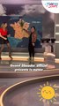 Coralie Dioum presente la meteo avec Booder