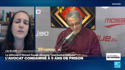 Tunisie : l'avocat Ahmed Souab condamné à cinq ans de prison ferme