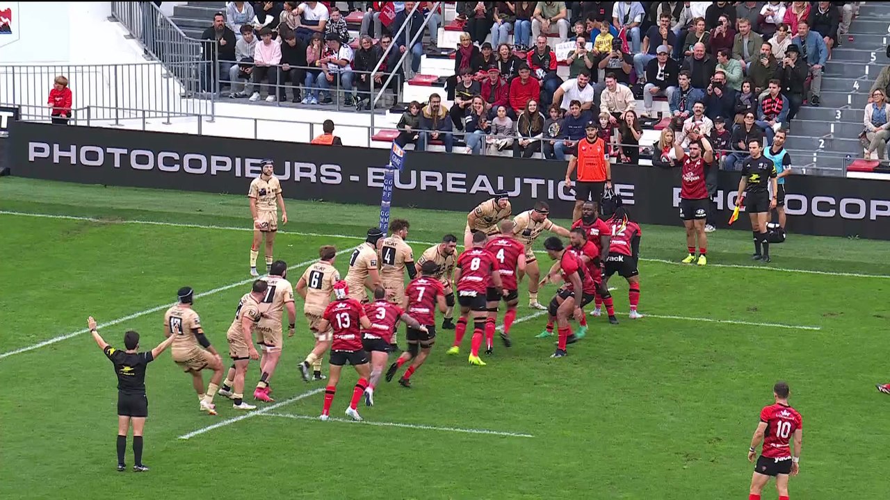 TOP 14 - Essai de Brian ALAINU'UESE (RCT) - RC Toulon - LOU Rugby