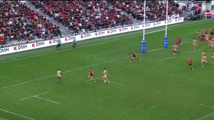 TOP 14 - Essai de Jiuta WAINIQOLO (LOU) - RC Toulon - LOU Rugby