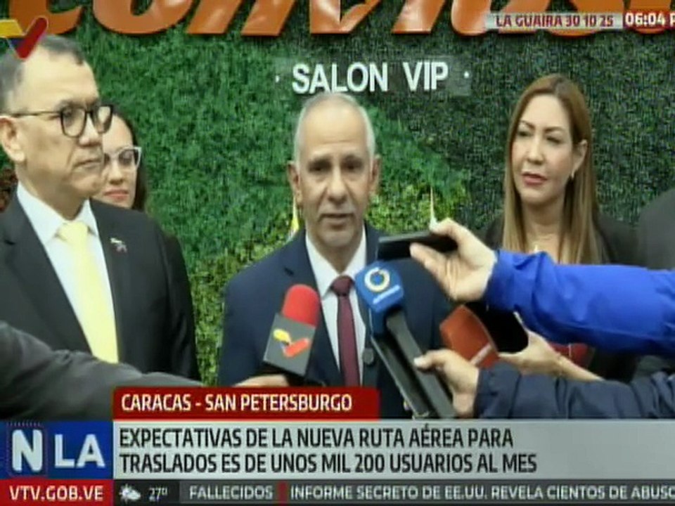 Conviasa inicia ruta aérea Caracas - San Petersburgo y movilizará 1200 usuarios al mes