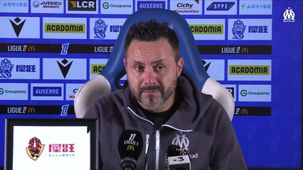 Auxerre 0-1 OM : La réaction de Roberto De Zerbi